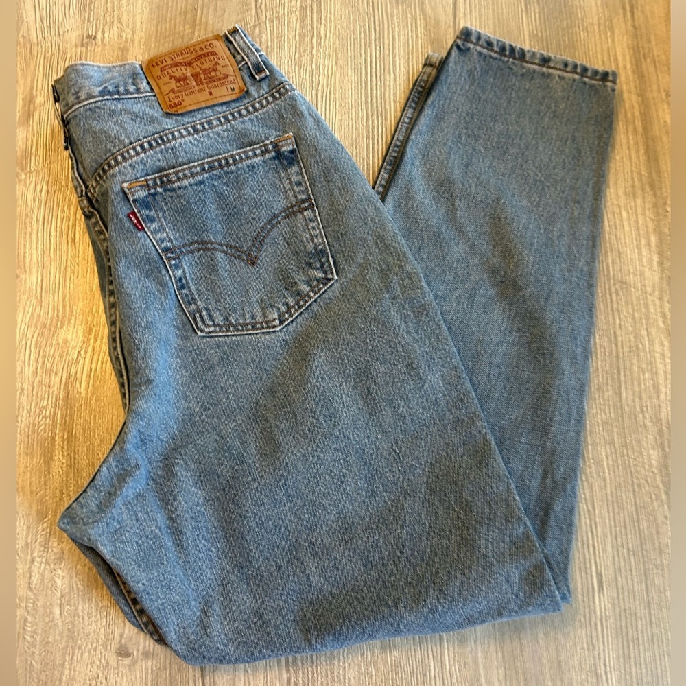 Vintage Y2K Women’s Mom Levis 550 Relaxed Fit Tapered Leg High Rise Jeans Sz 18M